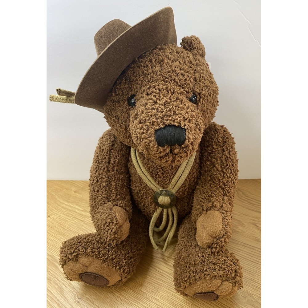 Dan Dee Collectors Choice Australian Outback Western Cowboy Teddy Bear Hat Bolo‎